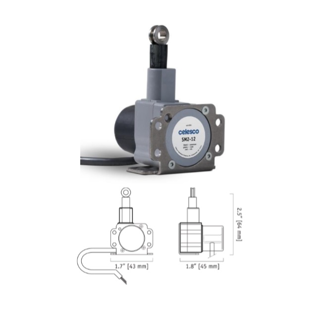 SM2系列 分压器信号输出IP51小型拉绳式位移传感器电位器适用于受限空间|位置传感器