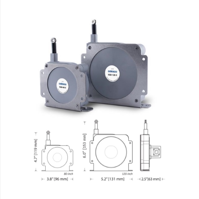 SGD系列 0~10V/4~20mA信号输出IP67紧凑型中程拉绳式位移传感器电位器潮湿环境|位置传感器