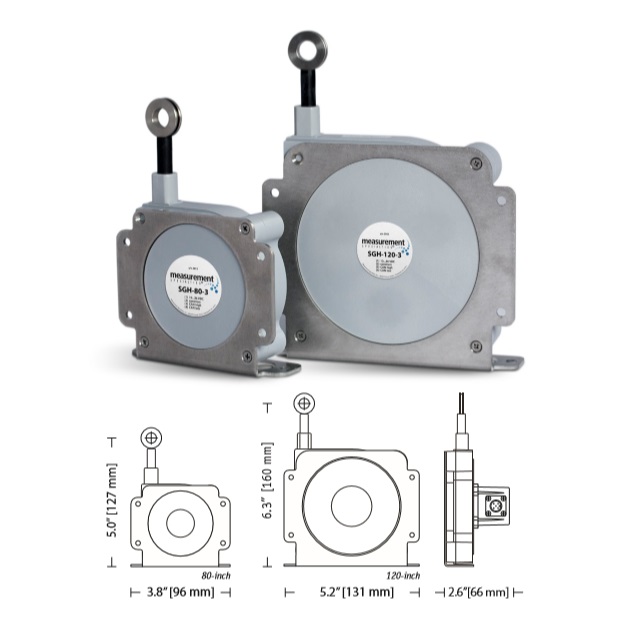 SGH系列 CANopen信号输出IP67紧凑型中程拉绳式位移传感器电位器干燥环境绝对位移|位置传感器