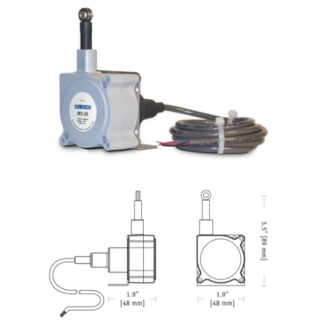 SP2系列 分压器信号输出IP51紧凑型拉绳式位移传感器电位器带电缆低成本编码器|位置传感器