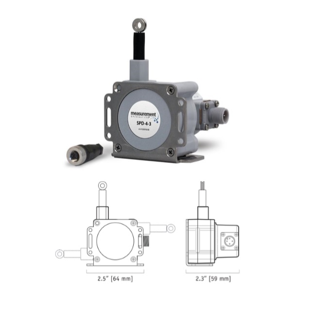 SPD系列 0~10V/4~20mA信号输出IP67紧凑经济型拉绳式位移传感器电位器潮湿环境|位置传感器