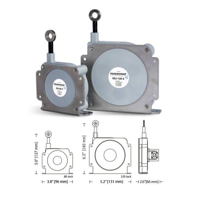 SGJ系列 CANJ1939信号输出IP67紧凑型中程拉绳式位移传感器电位器绝对线性位移|位置传感器