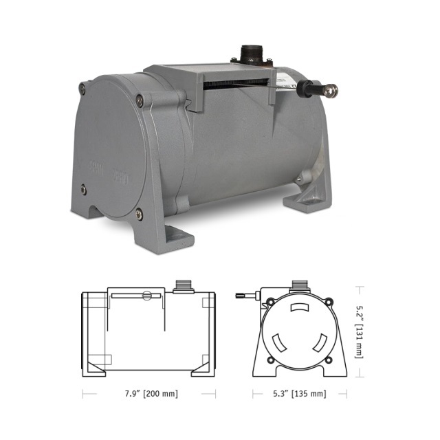 PT9150系列 增量型光学编码器信号输出线性位移长达550英寸小尺寸低成本严苛环境工业级拉绳位移传感器|位置传感器